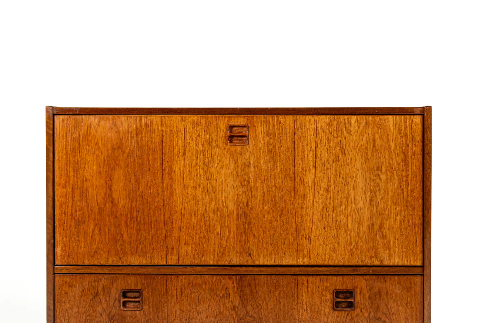 1960s Danish Rosewood LP Record Cabinet with Drawer