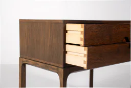 Kai Kristiansen for Aksel Kjersgaard Danish Modern Console Table and Mirror