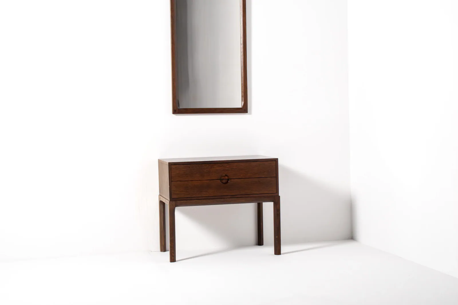 Kai Kristiansen for Aksel Kjersgaard Danish Modern Console Table and Mirror