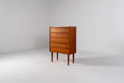 Five-Drawer Danish Teak Chest of Drawers