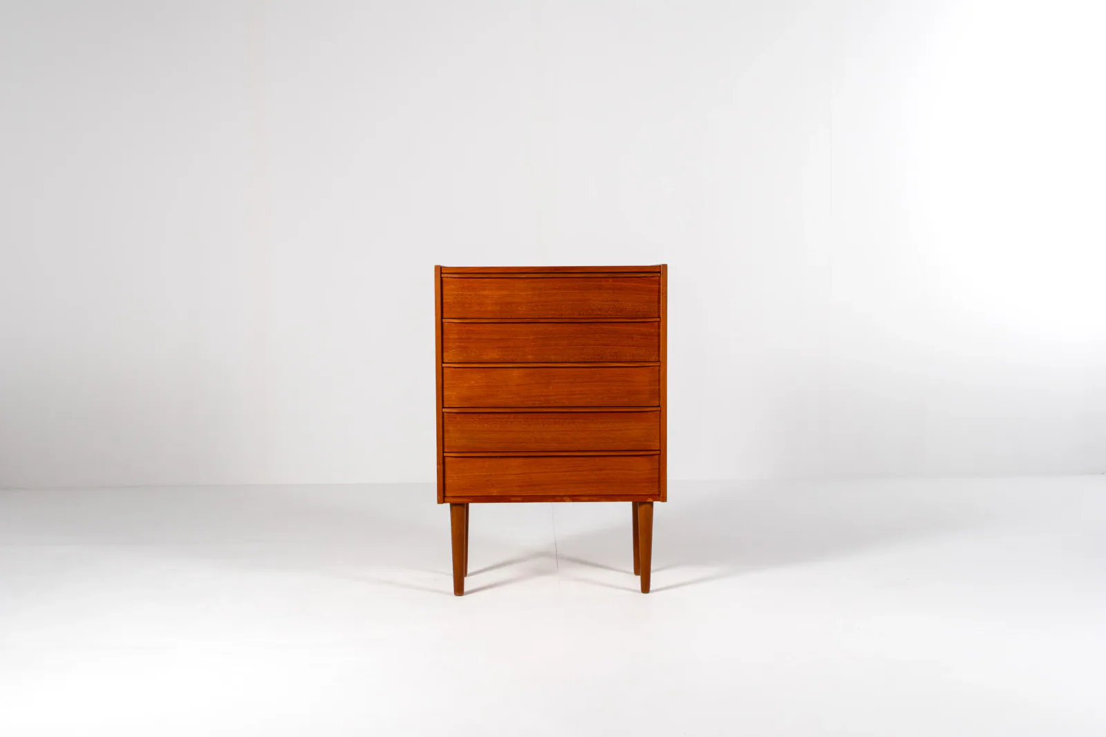 Five-Drawer Danish Teak Chest of Drawers