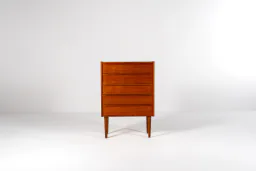 Five-Drawer Danish Teak Chest of Drawers
