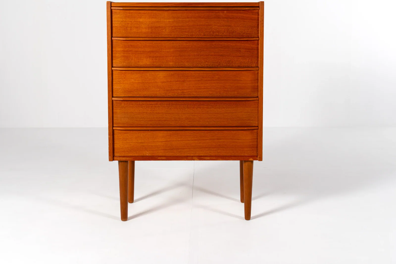 Five-Drawer Danish Teak Chest of Drawers