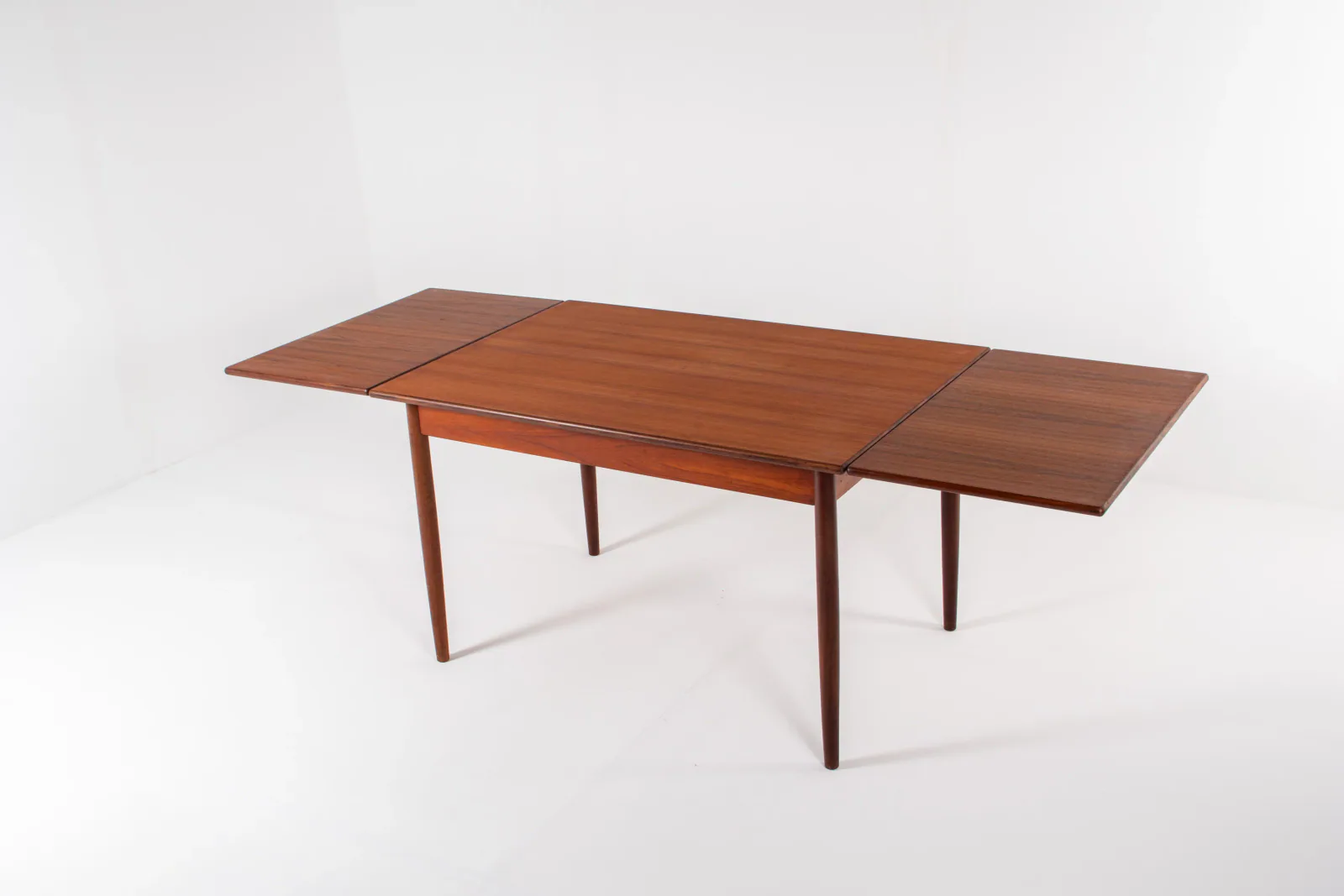 Mid-Century Teak Extendable Dining Table, Scandinavian 1960s