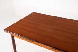 Mid-Century Teak Extendable Dining Table, Scandinavian 1960s